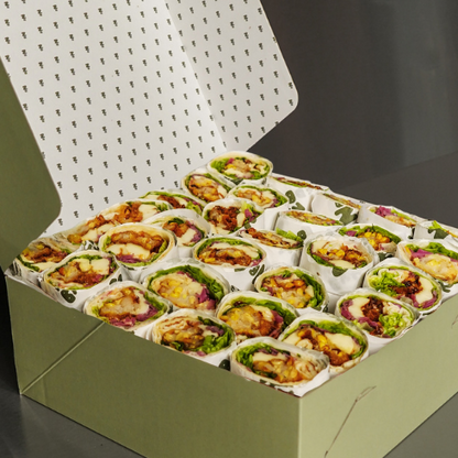 HALOUMI & CORN FRITTER MINI WRAP BOX